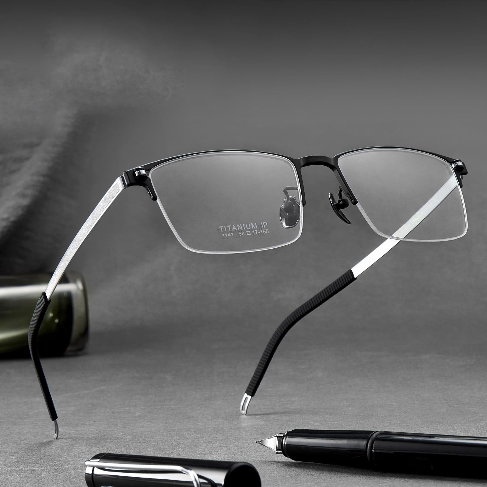 نظارات نصف إطار غير مصقولة (مطبوخة) 1141