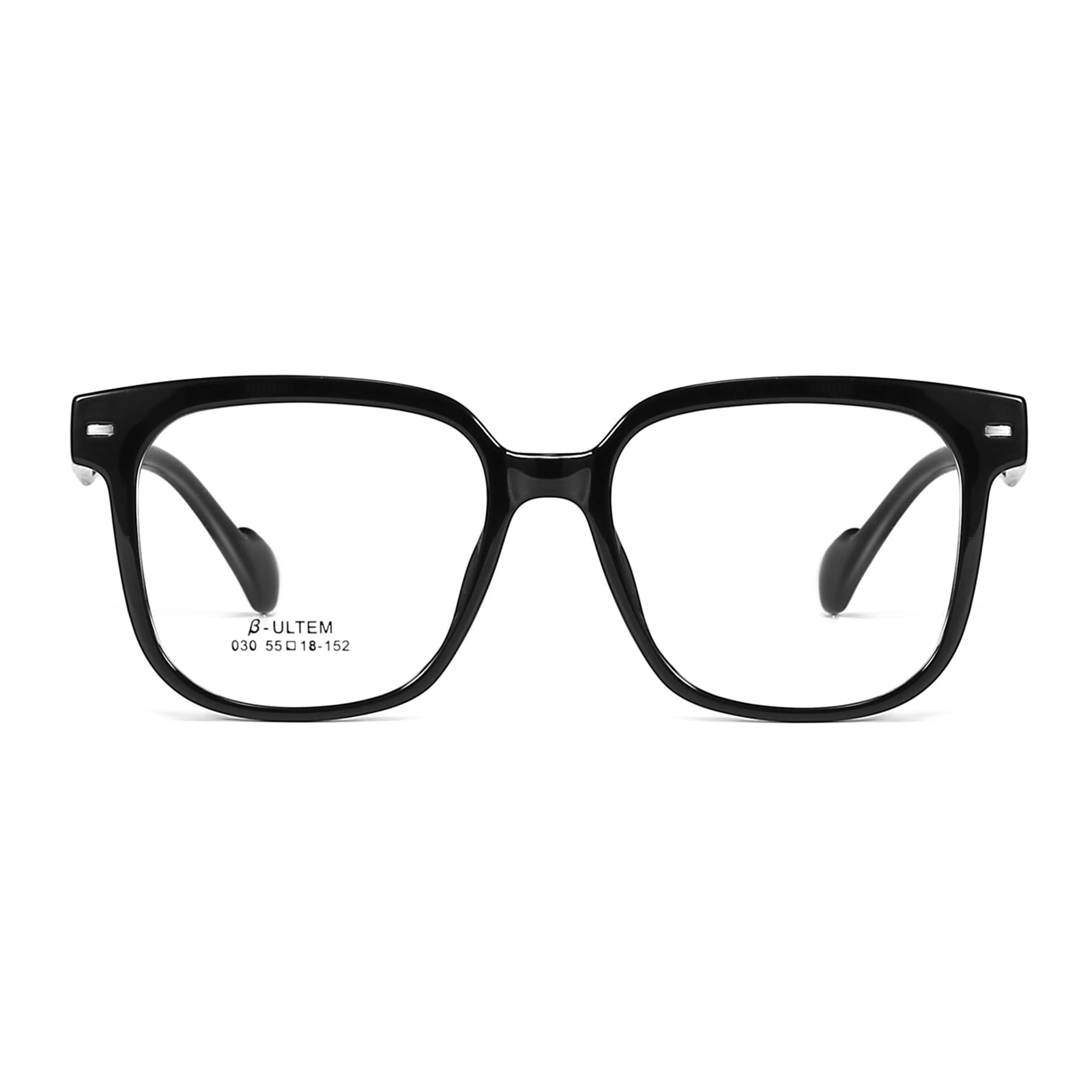 030 نظارات TR90 مريحة مضادة للحساسية بإطار أسود